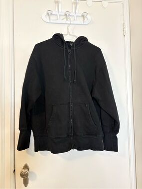 wild fable Black Zip-Up Hoodie Sweater